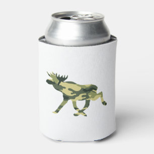 Moose / Elk Woodland Camouflage / Camo Can Cooler