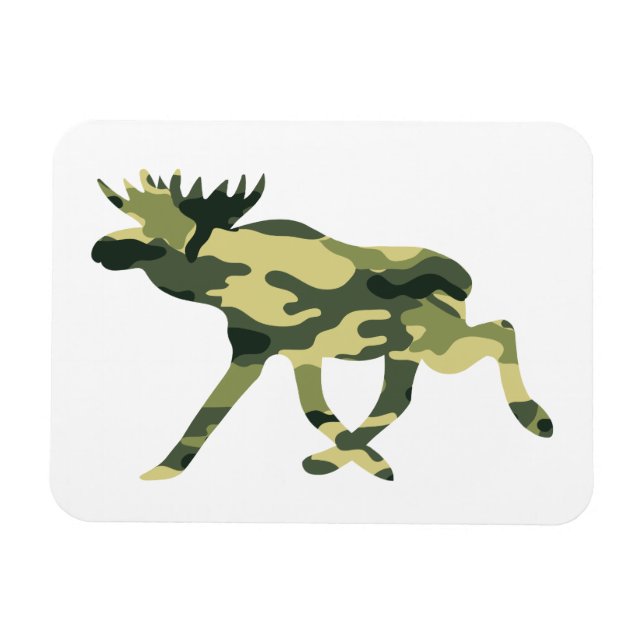 Moose / Elk Woodland Camouflage / Camo Magnet (Horizontal)