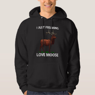 Moose For Men Women Elk Deer Animal Moose 7 Hoodie