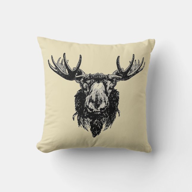 Moose head cushion (Front)