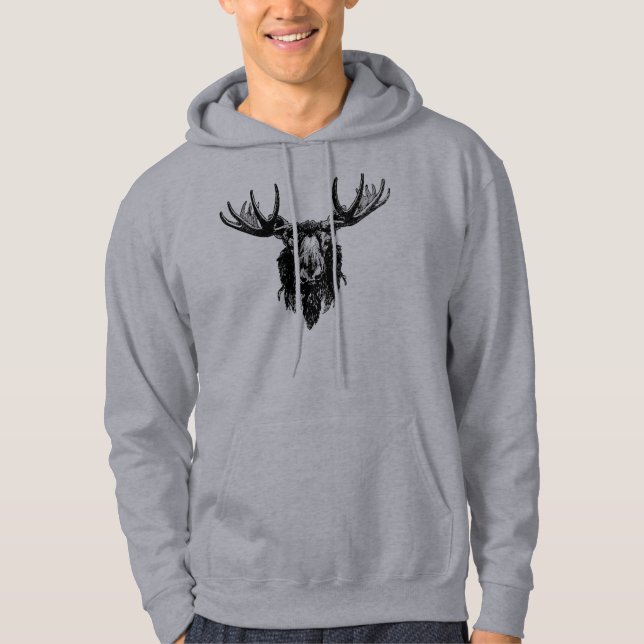 Moose head hoodie (Front)