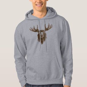 Moose head hoodie