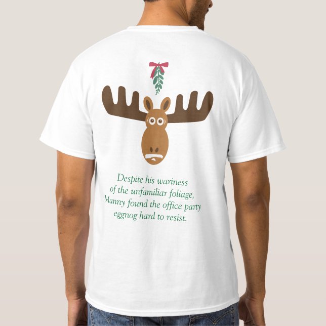 Moose Head_Mooseltoe & Eggnog T-Shirt (Back)