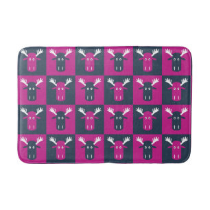 Moose Head Pop Art bath mats