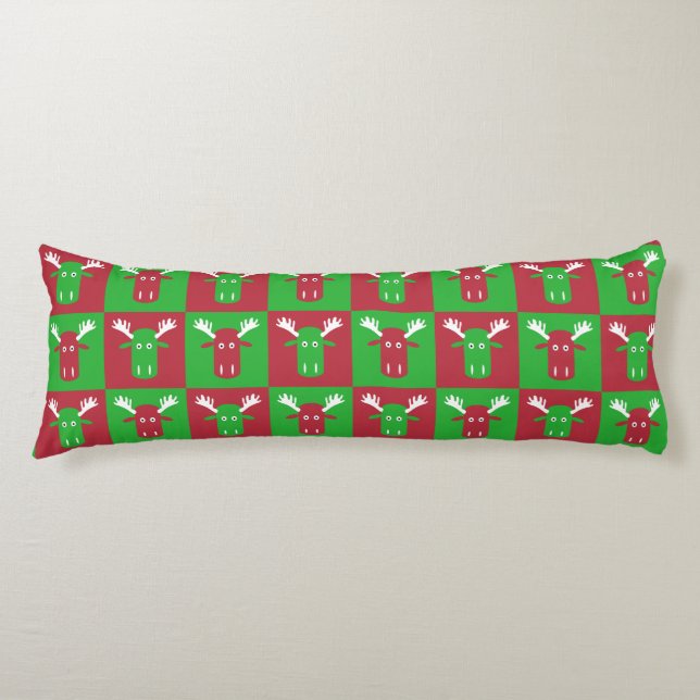 Moose Head Pop Art body pillow (Front)