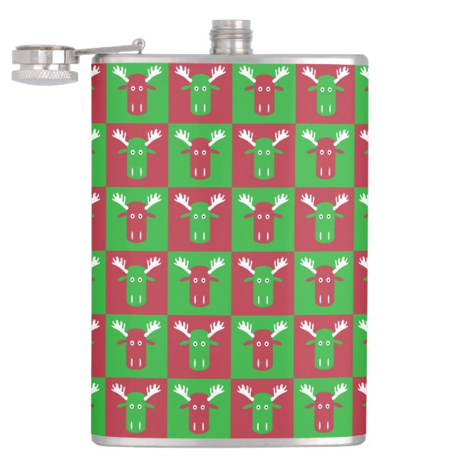 Moose Head Pop Art flasks (Opened)