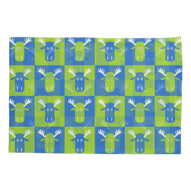 Moose Head Pop Art pillowcases (Back)