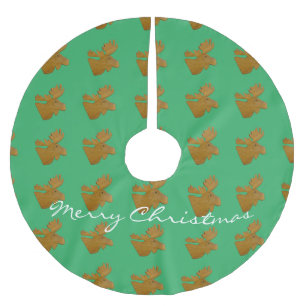 Moose Head Thunder_Cove  Brushed Polyester Tree Skirt