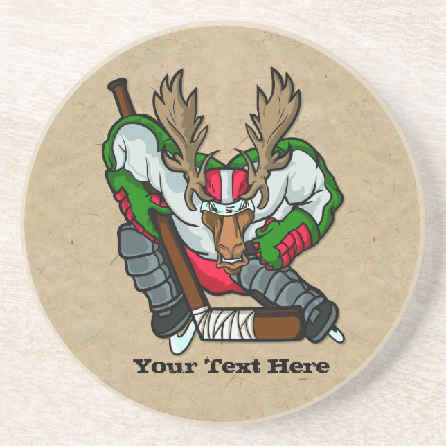 Moose Hockey Coaster (Front)