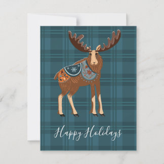 Moose Holiday Card