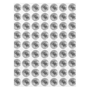 moose in snow emblem tablecloth