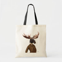 Moose In Suit Portrait
