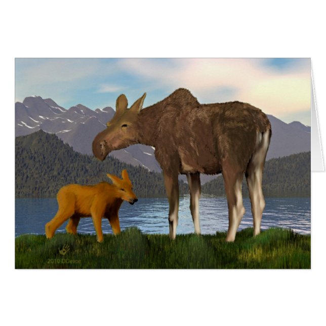 Moose In The Meadow (Front Horizontal)