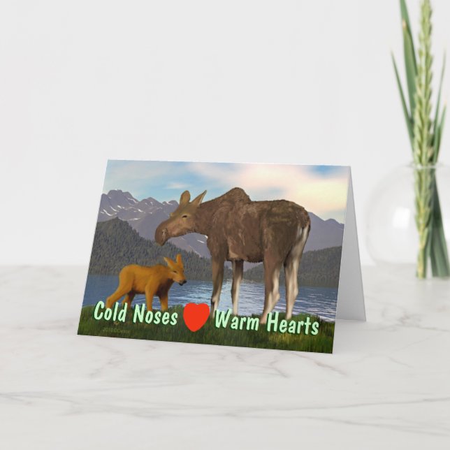 Moose in the Meadow Card (Front)