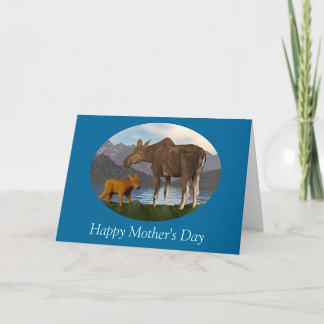 Moose in the Meadow Card (Front)
