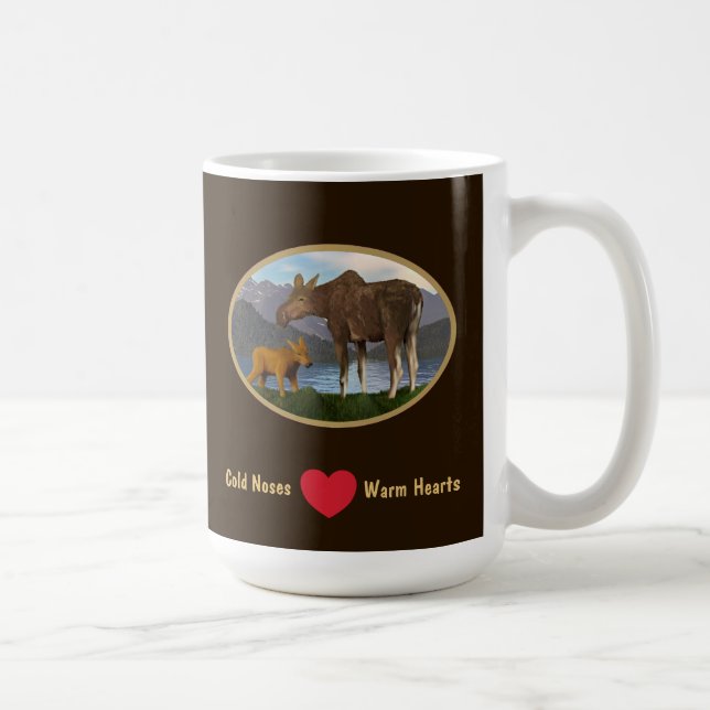 Moose in the Meadow Coffee Mug (Right)
