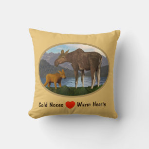 Moose in the Meadow Cushion