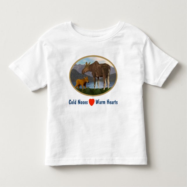 Moose in the Meadow Toddler T-Shirt (Front)