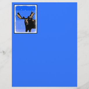 Moose in Winter  - Original Wildlife Art