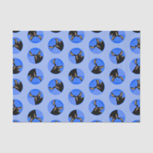 Moose in Winter  - Original Wildlife Art Tissue Paper