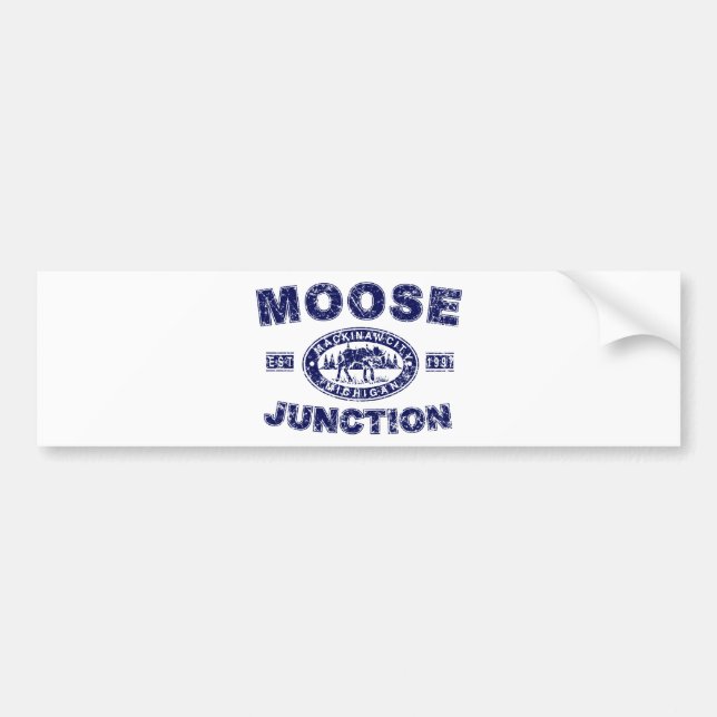 Moose-Junction-Distressed-[ Bumper Sticker (Front)