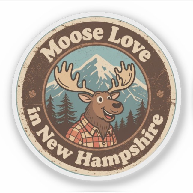 Moose Love_ New Hampshire Woodland Artwork (Front)
