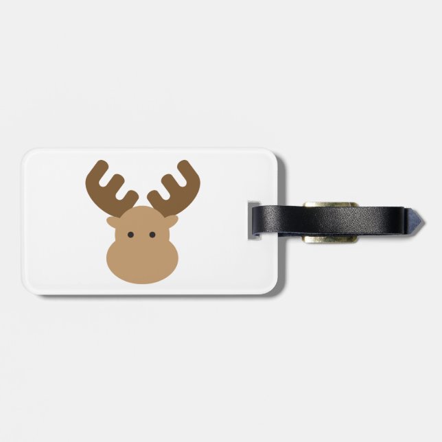 Moose Luggage Tag (Back Horizontal)