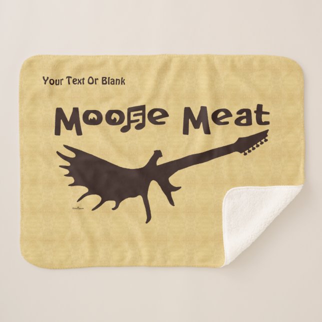 Moose Meat Rock Band Fleece Blanket (Front (Horizontal))
