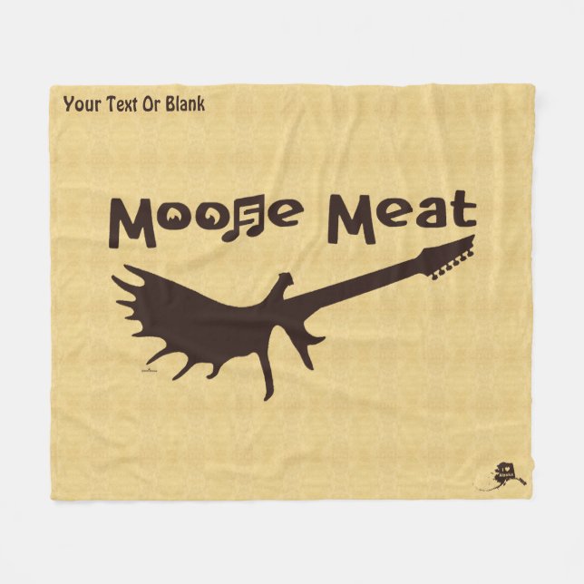 Moose Meat Rock Band Fleece Blanket (Front (Horizontal))