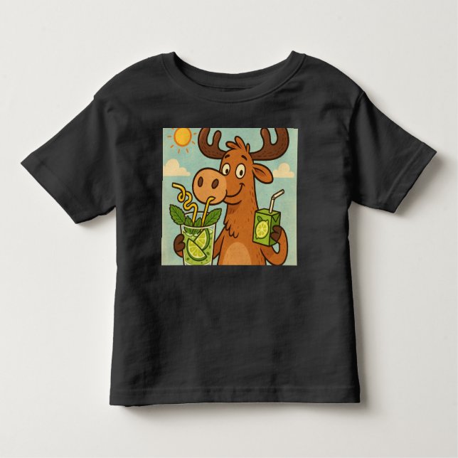 Moose Mojito – Tropical Pretend Play Tee (Front)