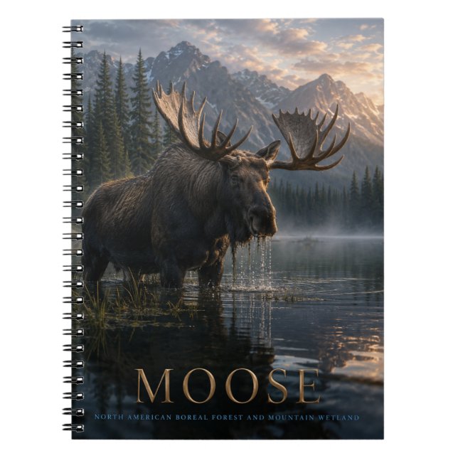 Moose Mountain Lake ANIMALS Notebook (Front)