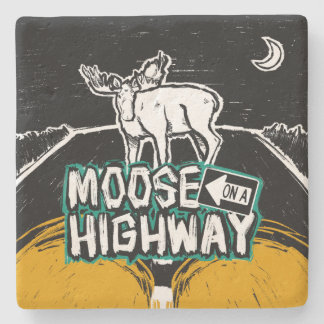 Moose on a Highway Coaster