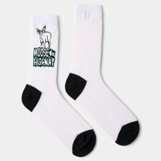Moose on a Highway Socks