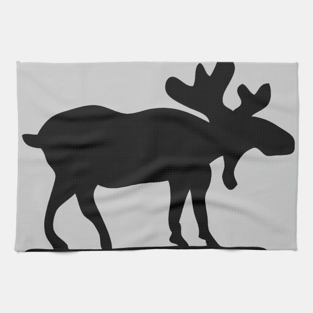 Moose on the Loose Tea Towel (Horizontal)