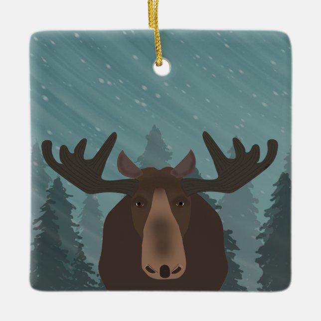 Moose Ornament (Front)