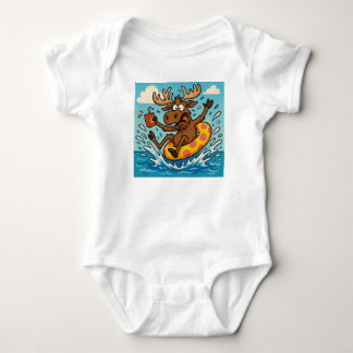 Moose Overboard! – Splashy Summer Tee for Kids