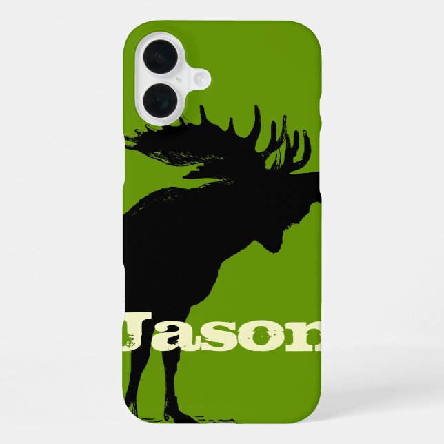 Moose Personalised iPhone Case (Back)