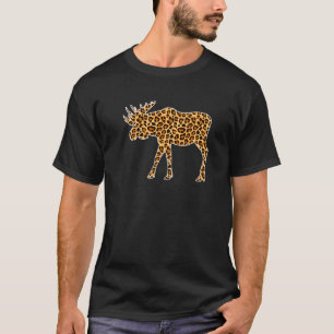 Moose Pet Animal Print Leopard Girls Women For Her T-Shirt