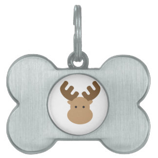 Moose Pet Name Tag