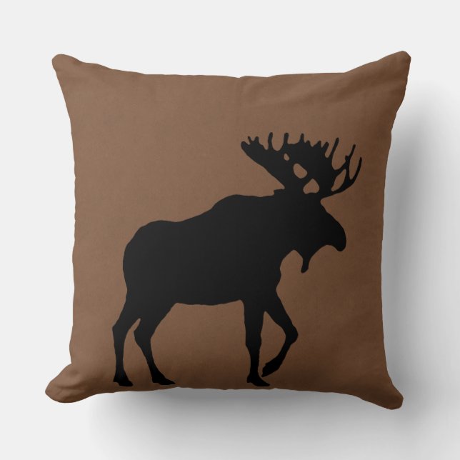 Moose Pillow by Leslie Harlow (Front)