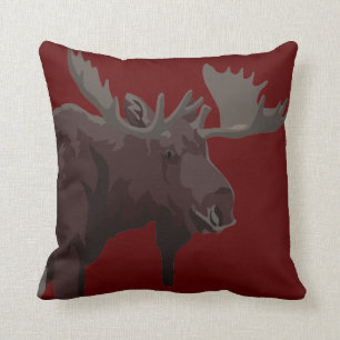 Moose Pillows Moose Art Throw Pillows Customise