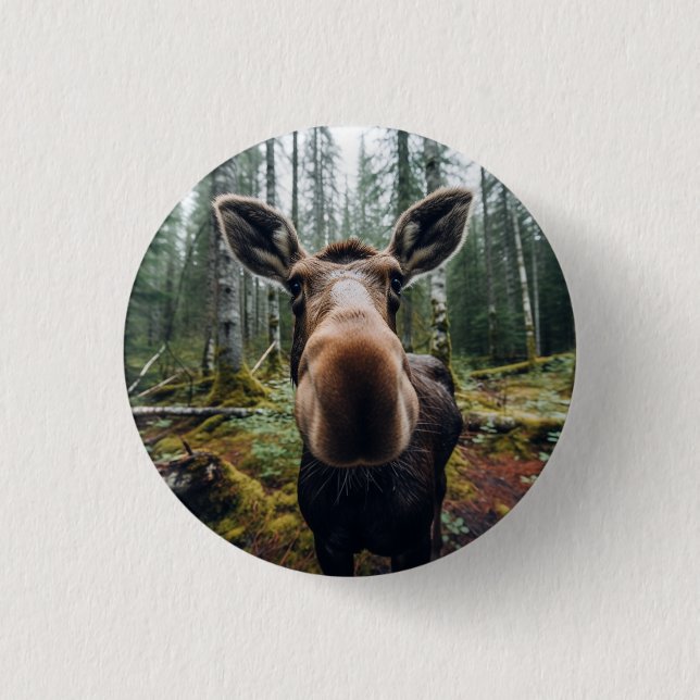 Moose Pin Button (Front)