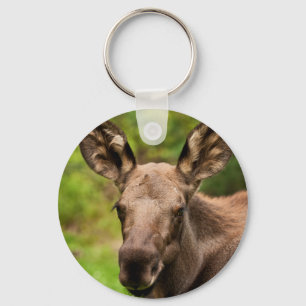 Moose Portrait Key Ring