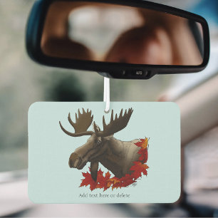 Moose Red Maple Leaves Car Air Freshener