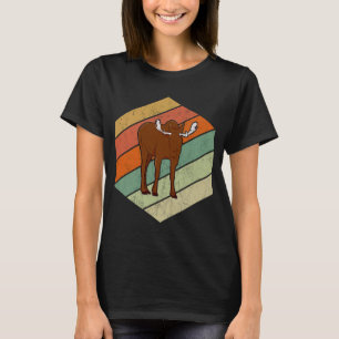 Moose Retro Moose Antler Vintage Scandinavia T-Shirt