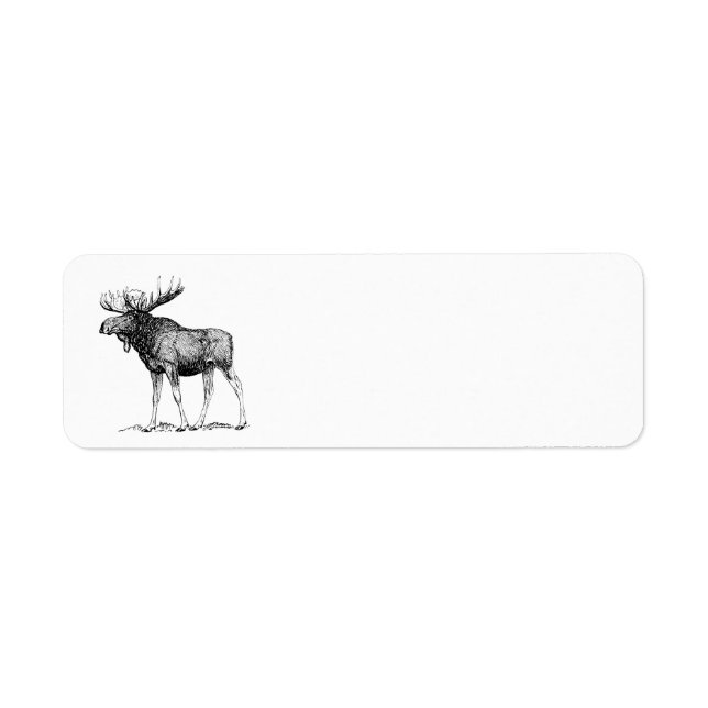 Moose Return Address Label (Front)
