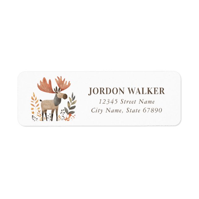 Moose Return Address Labels (Front)