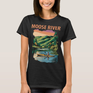 Moose River New York, Scenic View, Travel T-Shirt