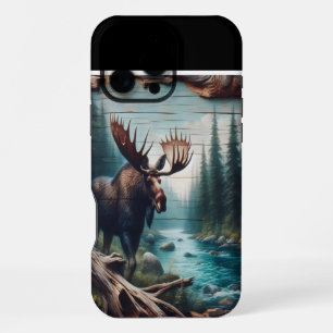 Moose River Scene iPhone 16 Pro Max Case