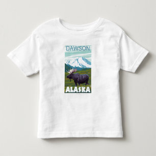 Moose Scene - Dawson, Alaska Toddler T-Shirt
